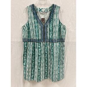 NWT J Jill Embroidered Ikat Dress size LP